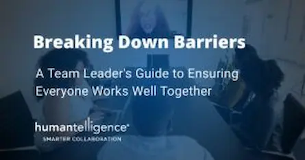 Breaking Down Barriers: A Team Leader's Guide to Ensuring Everyone Works Well Together